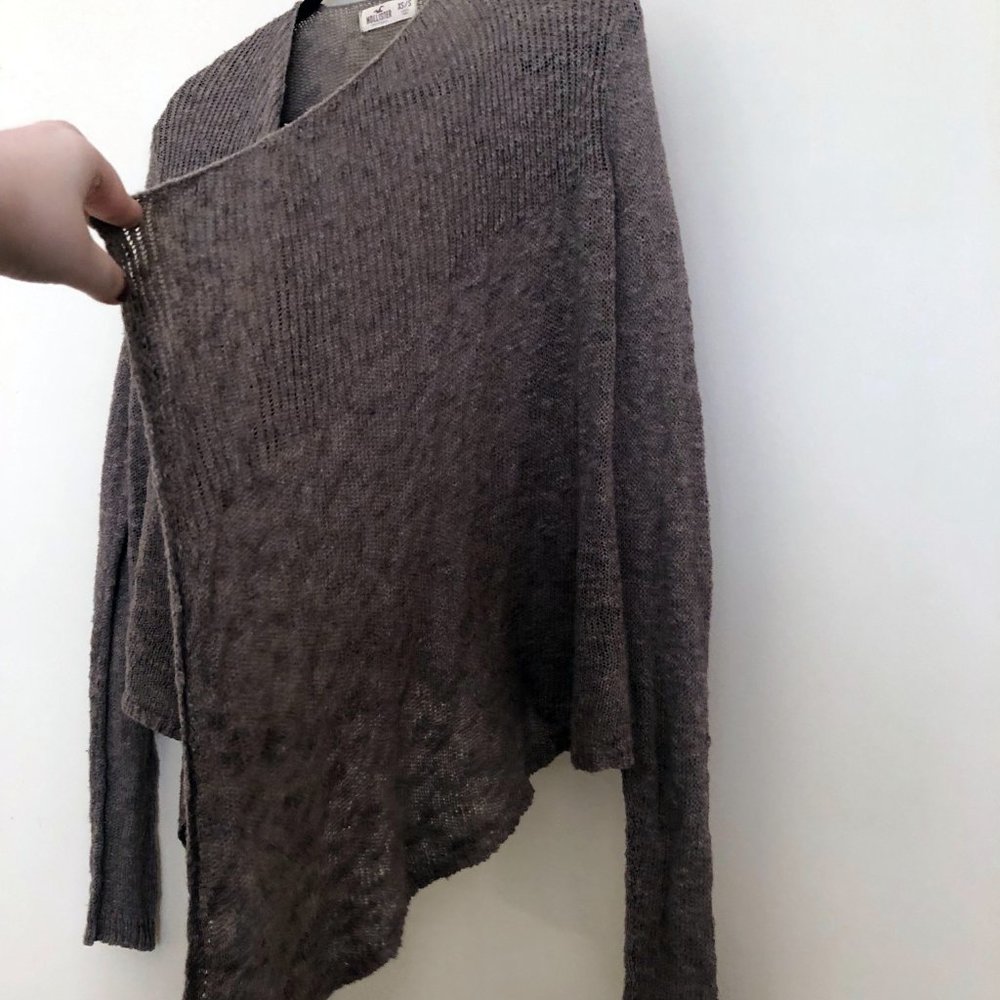 Hollister Lightweight Tan Open-Front Cardigan | Size XS - Picture 8 of 10